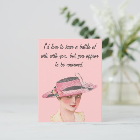 Slag van Verstand Briefkaart (Staand voorkant)