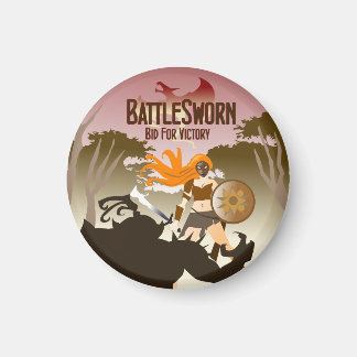 Slag versleten ronde magneet