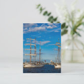 Slag voor de Hanzezee in Rostock Briefkaart (Staand voorkant)