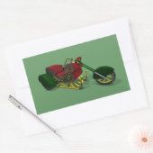 Slag voor de kerstmanteband rechthoekige sticker (Envelop)