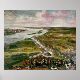 Slag voor de kruising van de Dvina, 1701 Poster