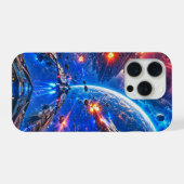 Slag voorbij de Blauwe Planeet iPhone Hoesje (Achterkant horizontaal)