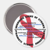 Slag Waarschuwingssignalen & Symptomen Magneet (Voorkant / Achterkant)