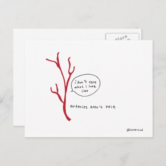 slagaders zijn geen briefkaart van een ader (Voorkant / Achterkant)