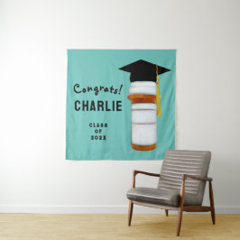 Slagbanner voor apothekersschool diploma-uitreikin wandkleed