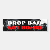 Slagbas geen bombs Bumpersticker (Voorkant)