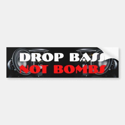 Slagbas geen bombs Bumpersticker (Voorkant)