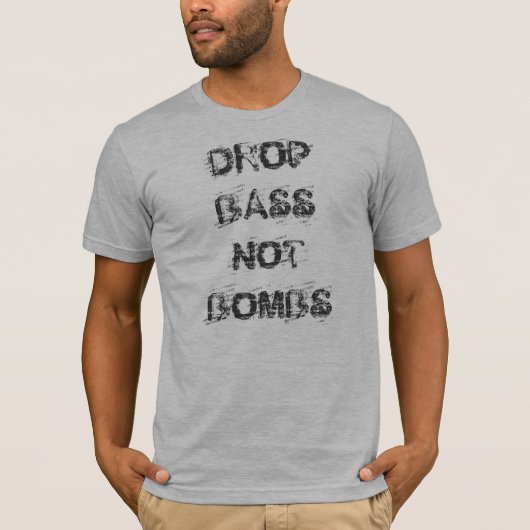Slagbassins geen bommen t-shirt (Voorkant)