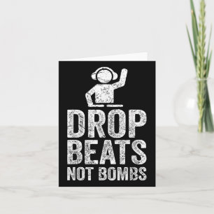 Slagbeats geen bombs Dj anti-oorlogtest Kaart