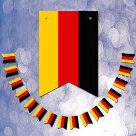 Slagboom Duitsland, trouwfeestbanner, Duitse vlag Vlaggetjes