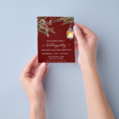 Slagbrochure kerstfeestdag flyer (Hand)