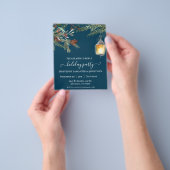 Slagbrochure kerstfeestdag flyer (Hand)