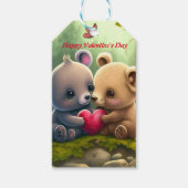 Slagdieren in liefde cadeaulabel (Voorkant)