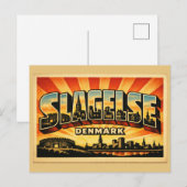 Slagelse Denemarken Toren Briefkaart (Voorkant / Achterkant)