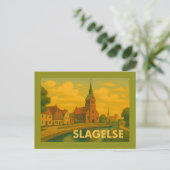 Slagelse Denemarken Toren Briefkaart (Staand voorkant)