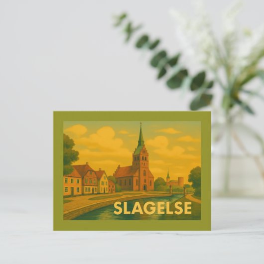 Slagelse Denmark Tower Briefkaart (Staand voorkant)