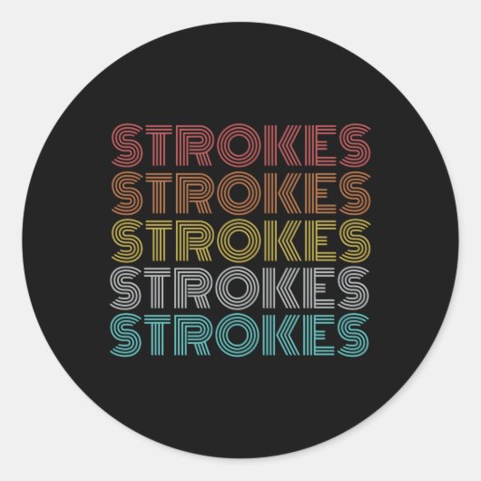 Slagen Ronde Sticker (Voorkant)