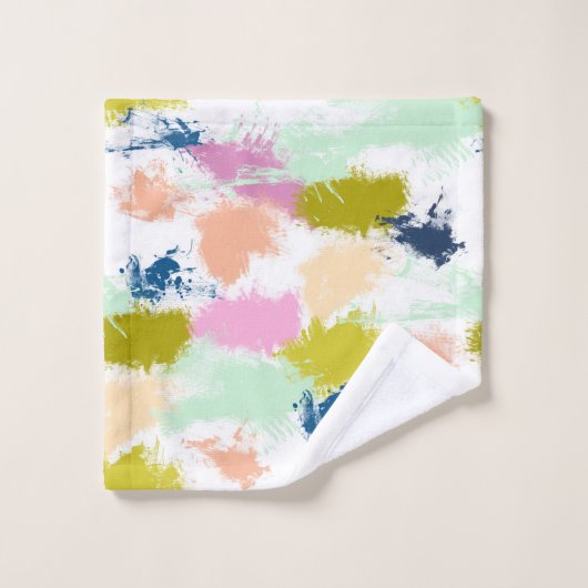 Slagen, verven, olieverf bad handdoek (Wasdoekje)