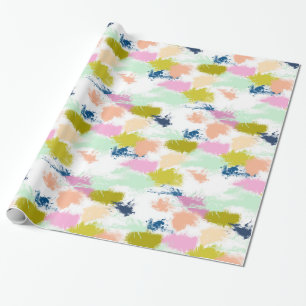 Slagen, verven, olieverf cadeaupapier