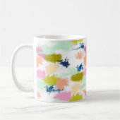 Slagen, verven, olieverf koffiemok (Links)