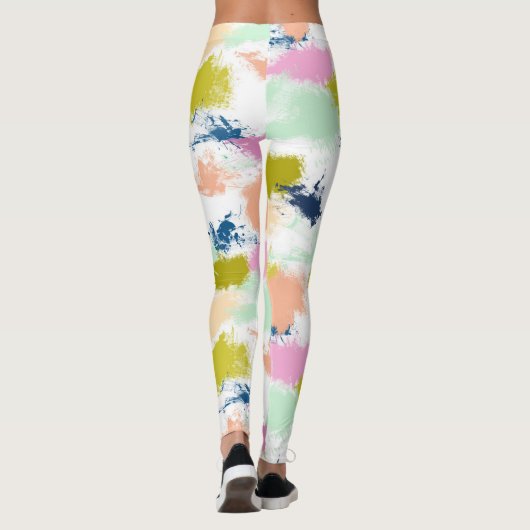 Slagen, verven, olieverf leggings (Achterkant)