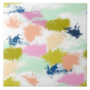 Slagen, verven, olieverf tegeltje