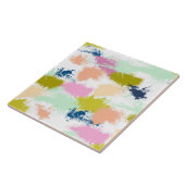 Slagen, verven, olieverf tegeltje (Zijkant)