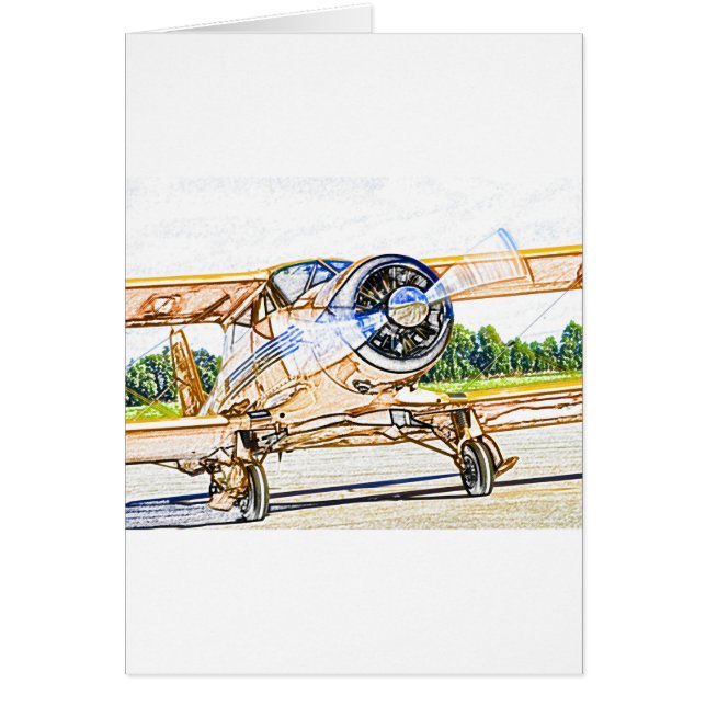 Slagend  vliegtuig (Voorkant)