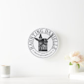 Slagende Danielle Wall-klok Ronde Klok (Huis)