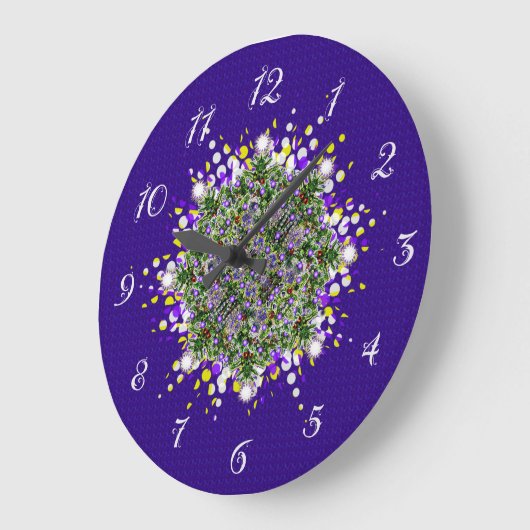 Slagende kerstbomen Fractal Grote Klok (Hoek)