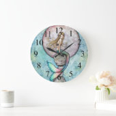 Slagende Mon Mermaid Wall Clock Grote Klok (Huis)