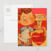 Slager Grappige Valentijnkaart Feestdagenkaart (Voorkant / Achterkant)
