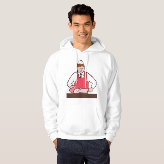 Slager Mannen Hoodie (Voorkant volledig)