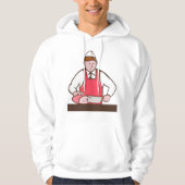 Slager Mannen Hoodie (Voorkant)