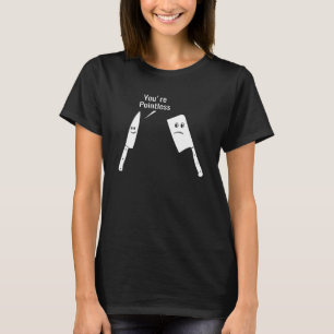 Slager Pro Chef Slagerologie Culinair Koks Mes T-shirt