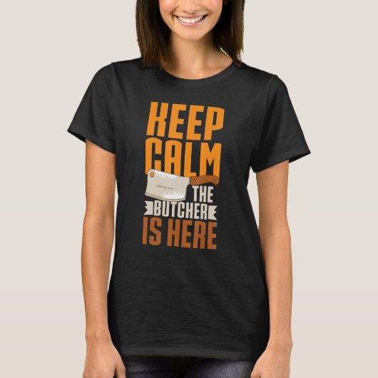 Slager Vlees Snijmes Winkel Slagerij 3 T-shirt (Voorkant)
