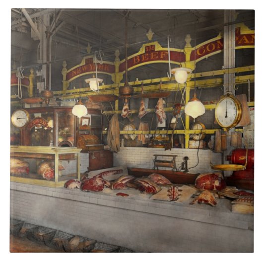 Slager - Vleesfeest 1926 Tegeltje (Voorkant)