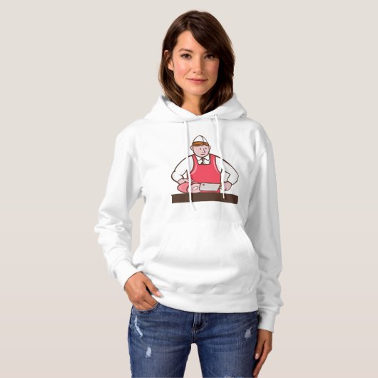 Slager Vrouwen Hoodie (Voorkant volledig)