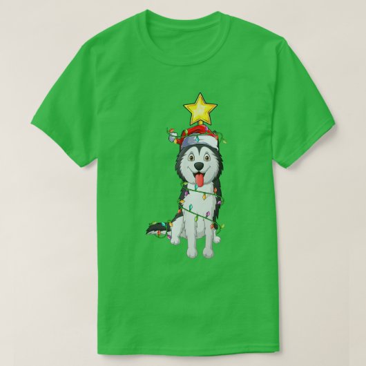 Slagerbomen die overeenkomen met Santa Siberië Hus T-shirt (Design voorkant)