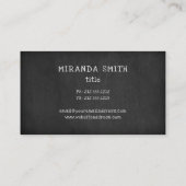 slagerij-alkbord voor gesneden varkensdiagram visitekaartje (Achterkant)