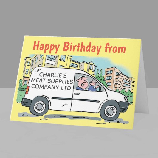 Slagerij met naam op Company Van Kaart