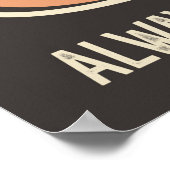  slagerij-Poster met koelbloem Poster (Hoek)