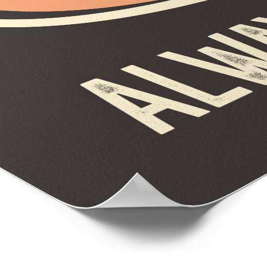  slagerij-Poster met koelbloem Poster (Hoek)