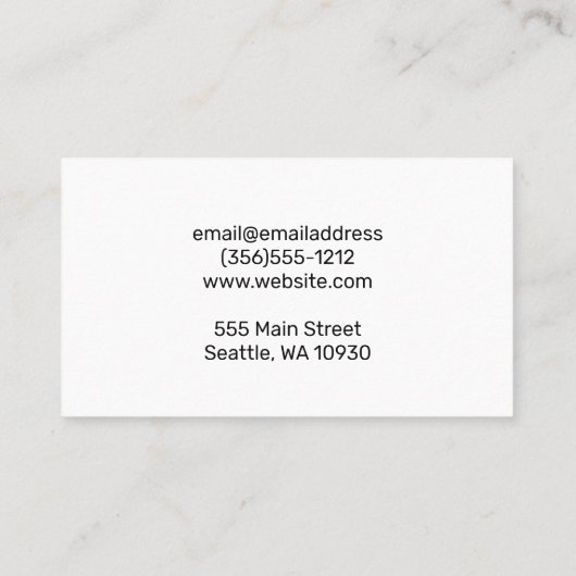 slagerij visitekaartje (Achterkant)