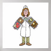 slagerij-vrouw poster (Voorkant)