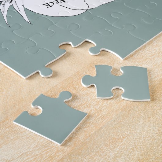 slagerijen - varkensvlees , tongvijandjes legpuzzel (Zijkant)