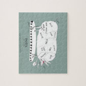 slagerijen - varkensvlees , tongvijandjes legpuzzel (Verticaal)