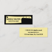 Slagers Cleaver Mes Mini Visitekaartje (Voorkant / Achterkant)