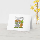 Slagers zijn als ananas. kaart (Gele Bloem)