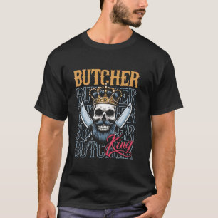 Slagerskop Slagerij Vlees - Butcher King T-shirt